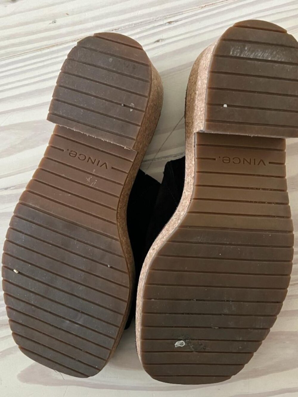 Vince Suede & Cork Platform Sandals - Picture 3 of 6